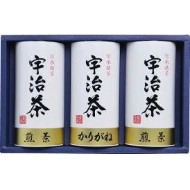 夏の贈り物お中元 宇治茶詰合せ（伝承銘茶） 煎茶（100g）×2、雁が音（100g）×1