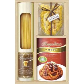 夏の贈り物お中元 味わいソースで食べるパスタセット 彩食ファクトリー パスタソース（ナポリタン2人前）（250g）・スパゲティ（130g）・マカロニ（コンキリエ）（60g）×各1