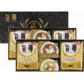 夏の贈り物お中元 福山製麺所「旨麺」 ラーメン（80g）×8、塩スープ（36g）・はかた大将醤油スープ（35g）・磯紫菜（0.3g）×各4