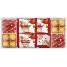 夏の贈り物お中元 あまおう苺バウムクーヘン＆プチフィナンシェ ギフトボックス 焼きほろろクッキー（イチゴ）×4、あまおう苺バウムクーヘン×3、プチフィナンシェ（あまおう苺・プレーン）（各4個入）×各2