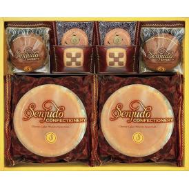 夏の贈り物お中元 Senjudoスイーツセット チーズケーキ・ソフトチョコケーキ・クッキー（チョコチップ・チェス）×各2