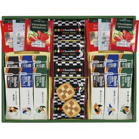 夏の贈り物お中元 クッキー＆コーヒー＆紅茶 ブレイクタイム チェスティアクッキー×12、AGFブレンディスティックコーヒーカフェオレ（8.8g）・AGFブレンディスティックコーヒーエスプレッソオレ（6