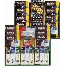 夏の贈り物お中元 クッキー＆コーヒー＆紅茶 ブレイクタイム AGFブレンディドリップコーヒー（7g）×14、チェスティアクッキー×12、AGFブレンディスティックコーヒーカフェオレ（8.8g）・AGF