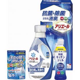 夏の贈り物お中元 アリエール抗菌除菌ギフト ギフト工房 P&Gアリエールジェル（720g）・除菌キッチンジェル（200ml）・洗たく槽クリーナーEX（100g）×各1