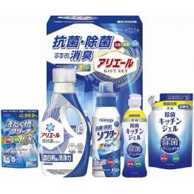 夏の贈り物お中元 アリエール抗菌除菌ギフト ギフト工房 P&Gアリエールジェル（720g）･抗菌消臭ソフターEX（350g）･除菌キッチンジェル（200ml）･除菌キッチンジェル詰替用（160ml）･