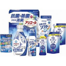夏の贈り物お中元 アリエール抗菌除菌ギフト ギフト工房 除菌キッチンジェル詰替用（160ml）×2、P&Gアリエールジェル（720g）･抗菌消臭ソフターEX･抗菌消臭ソフターEX詰替用（各350g）･