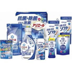 夏の贈り物お中元 アリエール抗菌除菌ギフト ギフト工房 抗菌消臭ソフターEX詰替用（350g）×2、P&Gアリエールジェル（720g）・P&Gアリエールジェル詰替用（405g）・抗菌消臭ソフターEX（