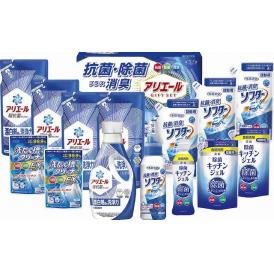 春の贈り物 アリエール抗菌除菌ギフト ギフト工房 P&Gアリエールジェル詰替用（405g）×4、抗菌消臭ソフターEX詰替用（350g）×3、除菌キッチンジェル詰替用（160ml）・洗たく槽クリー