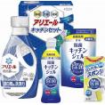 夏の贈り物お中元 アリエール＆キッチンセット ギフト工房 P&Gアリエールジェル（720g）・除菌キッチンジェル（200ml）・除菌キッチンジェル詰替用（160ml）・コンパクトスポンジ×各1