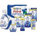 夏の贈り物お中元 アリエール＆キッチンセット ギフト工房 除菌キッチンジェル詰替用（160ml）×2、P&Gアリエールジェル（720g）・食卓用クリーナー（260ml）・食卓用クリーナー詰替用（250