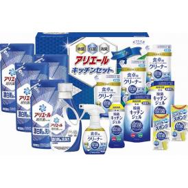 夏の贈り物お中元 アリエール＆キッチンセット ギフト工房 P&Gアリエールジェル詰替用（405g）×4、食卓用クリーナー詰替用（250ml）×3、除菌キッチンジェル詰替用（160ml）・コンパクトスポ
