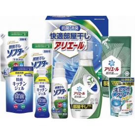 春の贈り物 快適部屋干しアリエールギフト ギフト工房 抗菌部屋干しソフター詰替用（300g）×2、P&Gアリエールジェル部屋干しプラス（690g）・P&Gアリエールジェル部屋干しプラス詰替用（3