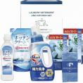 夏の贈り物お中元 アタック＆バラエティセット メッシュクリーナー（中国）×2、花王アタック抗菌EX（750g）・キッチンクリーン（250ml）・キッチンクリーン詰替用（200ml）・マイクロファイバー