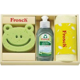 夏の贈り物お中元 キッチン洗剤ギフト フロッシュ フロッシュミニ（アロエヴェラ）（オーストリア）（100ml）・スポンジ（中国）・マイクロファイバークロス（中国）（25×25cm）×各1
