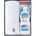 夏の贈り物お中元 今治産タオル＆キッチン洗剤セット フェイスタオル（34×70cm）・キッチンクリーン（250ml）・メッシュクリーナー（中国）×各1