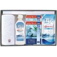 夏の贈り物お中元 今治産タオル＆キッチン洗剤セット メッシュクリーナー（中国）×2、フェイスタオル（34×70cm）・キッチンクリーン（250ml）・キッチンクリーン詰替用（200ml）×各1