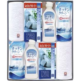 夏の贈り物お中元 今治産タオル＆キッチン洗剤セット キッチンクリーン（250ml）・キッチンクリーン詰替用（200ml）・ウォッシュタオル（34×30cm）・メッシュクリーナー（中国）×各2