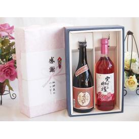 夏の贈り物お中元 感謝の贈り物ボックスプレミアムな芋焼酎と国産ワインセット (実りの収穫 ロゼワイン やや甘口(山梨県