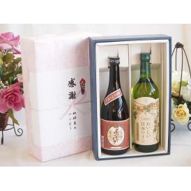 夏の贈り物お中元 感謝の贈り物ボックスプレミアムな芋焼酎と国産ワインセット (国産葡萄100％使用 おいしい日本ワイン