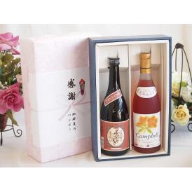 夏の贈り物お中元 感謝の贈り物ボックスプレミアムな芋焼酎と国産ワインセット (北海道の詩 プレミアムなキャンベルロゼワ