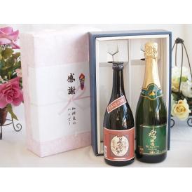 夏の贈り物お中元 感謝の贈り物ボックスプレミアムな芋焼酎と国産ワインセット (おたる醸造 ナイアガラス白パークリングワ