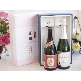 感謝の贈り物ボックスプレミアムな芋焼酎と国産ワインセット (MdV オアシス3 白スパークリングワイ