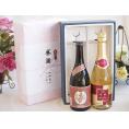 夏の贈り物お中元 感謝の贈り物ボックスプレミアムな芋焼酎と国産ワインセット (甲州スパークリング 白ワインやや辛口(山