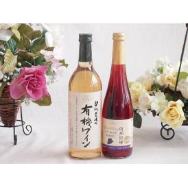 有機栽培100%白ワインと国産ワインセット(信州巨峰スパークリングワイン やや甘口(長野県)500m