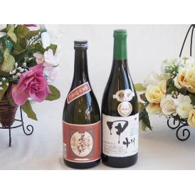 プレミアムな芋焼酎と国産ワインセット( 柑橘香 穂坂甲州 白ワイン 辛口(山梨県)720ml大分井上
