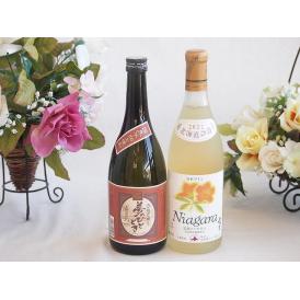 プレミアムな芋焼酎と国産ワインセット( 北海道の詩 完熟ナイヤガラ白ワイン 甘口(北海道)720ml