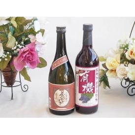 プレミアムな芋焼酎と酸化防止剤無添加ワインセット( 酸化防止剤無添加 有機あずさ赤ワイン 中口(長野