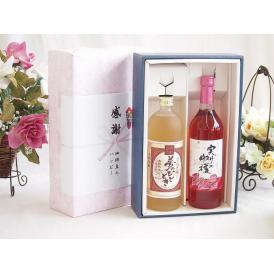 夏の贈り物お中元 感謝の贈り物ボックス プレミアムな麦焼酎と国産ワインセット(実りの収穫 ロゼワイン やや甘口(山梨県
