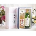 夏の贈り物お中元 感謝の贈り物ボックス プレミアムな麦焼酎と国産ワインセット(山梨 甲州 白ワイン やわらかな辛口(山