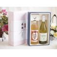 夏の贈り物お中元 感謝の贈り物ボックス プレミアムな麦焼酎と国産ワインセット(シャインマスカット100白ワイン やや甘