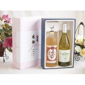 感謝の贈り物ボックス プレミアムな麦焼酎と国産ワインセット(シャインマスカット100白ワイン やや甘