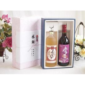 夏の贈り物お中元 感謝の贈り物ボックス プレミアムな麦焼酎と国産ワインセット(おたる醸造 キャンベルアーリ赤ワイン 辛