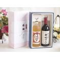 夏の贈り物お中元 感謝の贈り物ボックス プレミアムな麦焼酎と酸化防止剤無添加ワインセット(酸化防止剤無添加 契約農場の