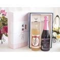 夏の贈り物お中元 感謝の贈り物ボックス プレミアムな麦焼酎と国産ワインセット(MdV オアシス ブラッククイーンピンク