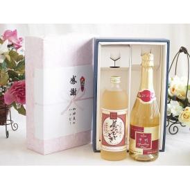 夏の贈り物お中元 感謝の贈り物ボックス プレミアムな麦焼酎と国産ワインセット(甲州スパークリング 白ワインやや辛口(山
