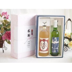 夏の贈り物お中元 感謝の贈り物ボックス プレミアムな麦焼酎と国産ワインセット(京都青谷 梅わいんワインやや甘口(京都府