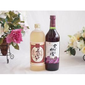 プレミアムな熟成麦焼酎と国産ワインセット夢のひととき熟成麦焼酎25°(大分県)720ml実りの収穫 