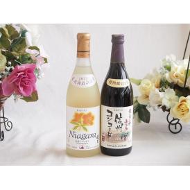 プレミアムなナイアガラワインと国産ワインセット 酸化防止剤無添加 信州コンコード赤ワイン 中口(長野