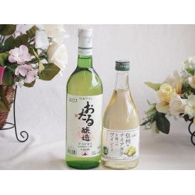 おたる生葡萄100%ナイアガラワインと国産ワイン2本セット(おたる醸造ナイアガラ白ワイン720ml信