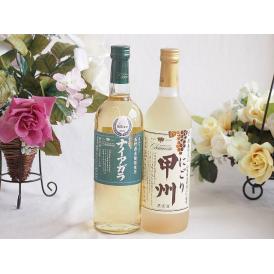 長野県産葡萄ナイアガラ種使用ワインと国産ワイン2本セット(にごり甲州 白ワイン やや甘口(山梨県)7