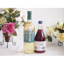 長野県産葡萄ナイアガラ種使用ワインと国産ワイン2本セット(信州の巨峰を使ったワインです甘口(長野県)