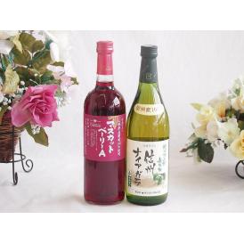 山梨県産葡萄マスカットベーリーA種使用ワインと国産ワイン2本セット(酸化防止剤無添加 信州ナイアガラ