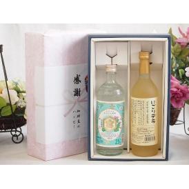 夏の贈り物お中元 感謝の贈り物ボックス 絶大な人気を誇るキンミヤ焼酎と国産ワイン2本セット(にごりデラ 白ワイン やや