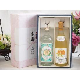 夏の贈り物お中元 感謝の贈り物ボックス 絶大な人気を誇るキンミヤ焼酎と国産ワイン2本セット(北海道の詩 完熟ナイヤガラ