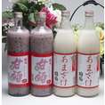 篠崎　国菊　ノンアルコール甘酒（あまざけ）2本セット（あまさけ・黒米入り）　900ｍｌ×4本　【女性に人気のリキュール】