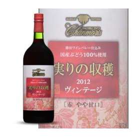 シャンモリ　ヴィンテージ　赤ワイン720ml　【新酒（ワイン）】
